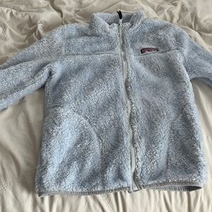 vineyard vines blue zip up jacket L girl